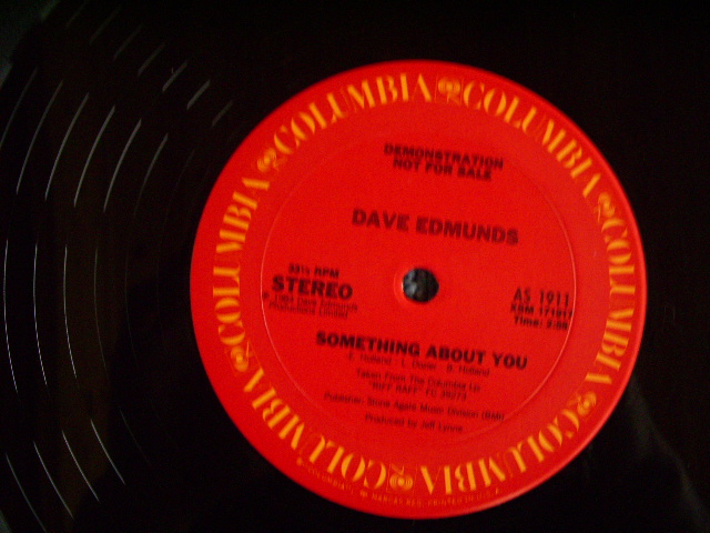 画像: DAVE EDMUNDS - SOMETHING ABOUT YOU  / 1984 US ORIGINAL PROMO ONLY 12" 