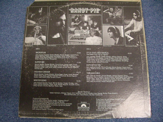 画像: RANDY PIE - RANDY PIE  / 1974 US ORIGINAL LP 