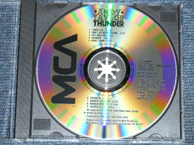 画像: ANDY TAYLOR of DURAN DURAN - THUNDER   / 1987 UK ORIGINAL Used CD
