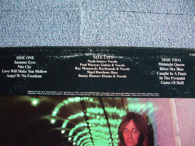 画像: NITE CITY (RAY MANZAREK/THE DOORS) - NITE CITY  / 1977 US ORIGINAL LP 