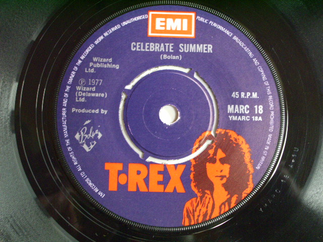 画像: T-REX - CELEBRATE SUMMER /　1977  UK ORIGINAL 7"SINGLE  + PICTURE SLEEVE 