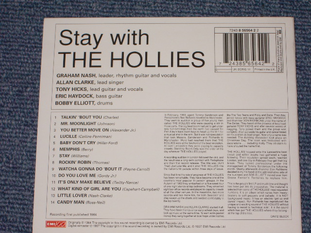 画像: THE HOLLIES -　STAY WITH THE HOLLIES ( 2in1 / MONO & STEREO ) / 1997  EU   Brand New Digi-Pack CD