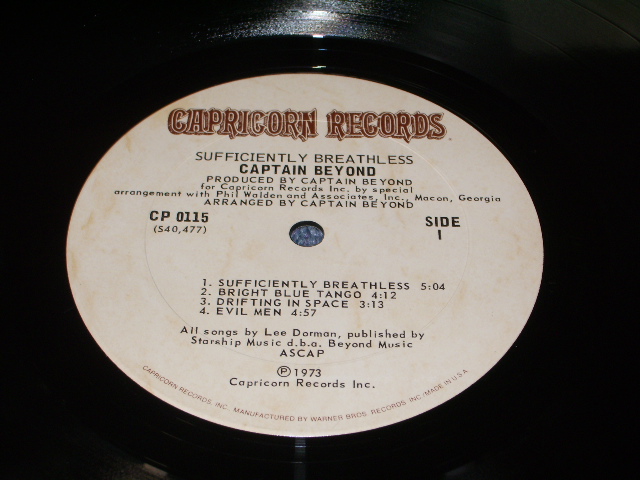 画像: CAPTAIN BEYOND - SUFFICIENTLY BREATHLESS  / 1973 US ORIGINAL LP 