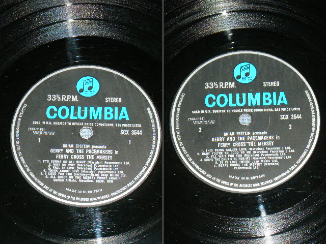 画像: GERRY AND THE PACEMAKERS - FERRY CROSS MTHE MERSEY  / 1965 UK ORIGINAL "BLUE COLUMBIA" STEREO   LP 