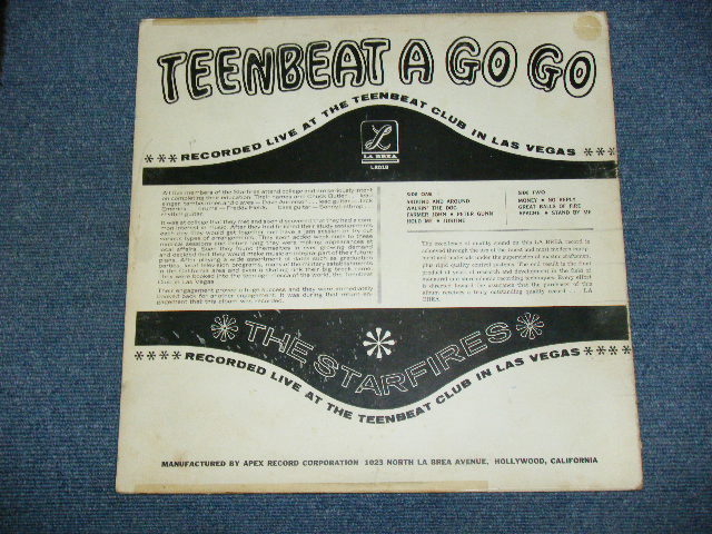 画像: THE STARFIRES - TEENBEAT A GO GO  /1965 US ORIGINAL MONO  LP 