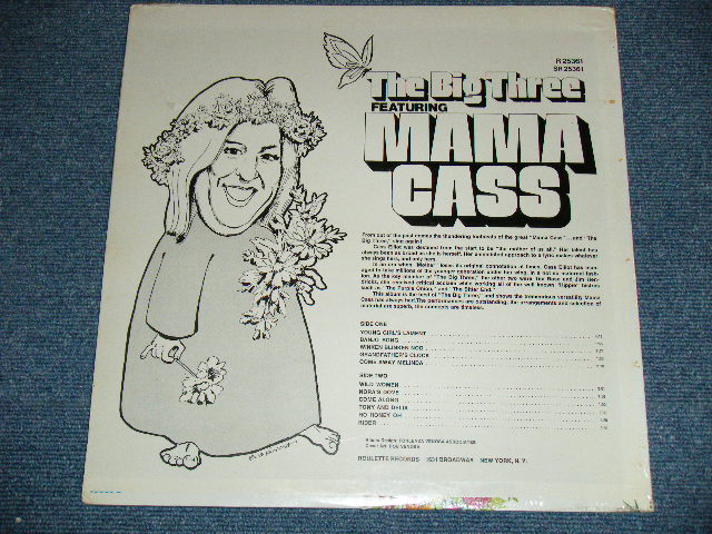 画像: THE BIG THREE - FEATURING MAMA CASS  / 1967 US ORIGINAL Brand New SEALED Stereo LP 