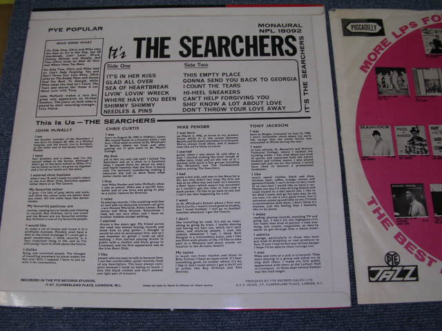 画像: THE SEARCHERS - IT'S THE SEARCHERS  / 1964 UK ORIGINAL MONO LP 