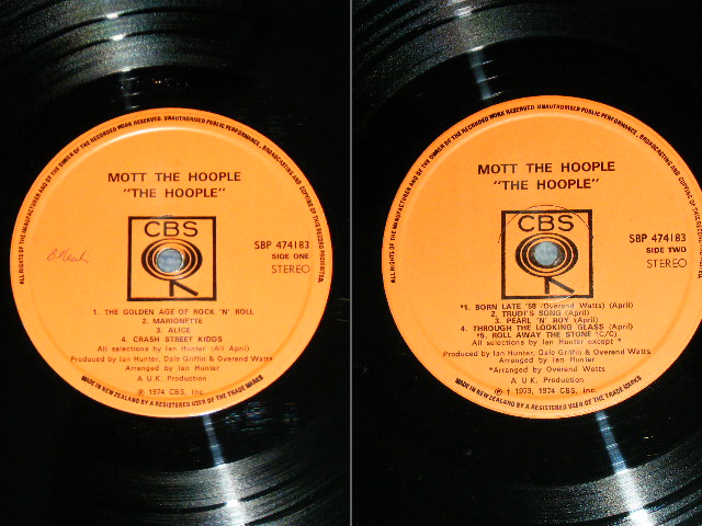 画像: MOTT THE HOOPLE  - THE HOOPLE ( With INSERTS  ) / 1974 NEW ZEALAND  ORIGINAL Used LP  