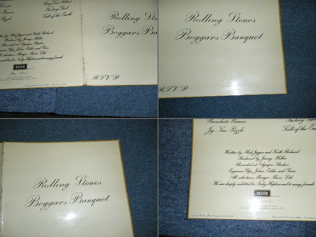 画像:  THE ROLLING STONES - BEGGARS BANQUET ( MATRIX # 6A/2A : Ex+++/Ex+++) / 1968 UK ORIGINAL MONO LP 