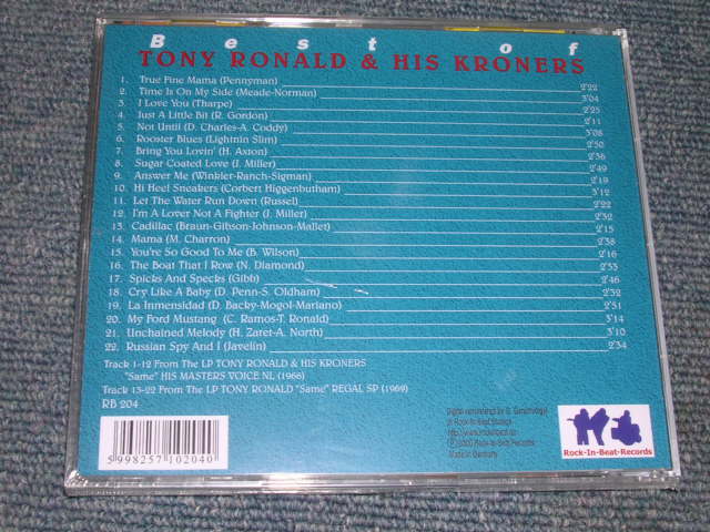 画像: TONY RONALD - BEST OF  /  2000 GERMANY CD Out-of-print now