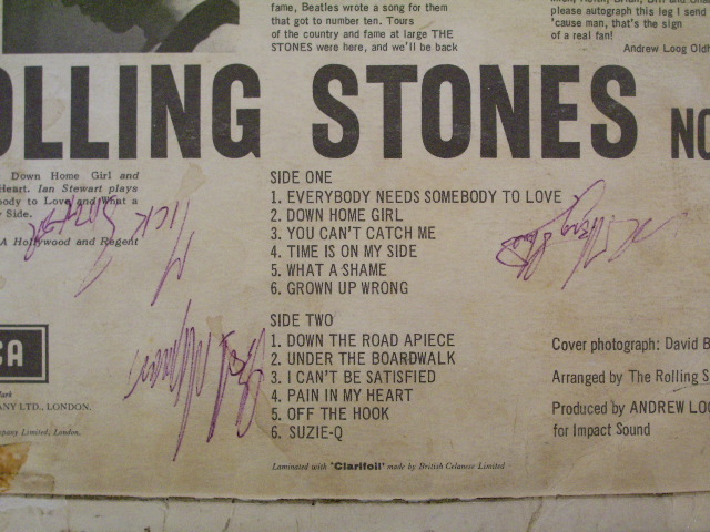 画像: ROLLING STONES - NO.2 ( 5 MEMBERS' AUTOGRAPHED SIGN!!! )  /  1964 UK ORIGINAL MONO LP 