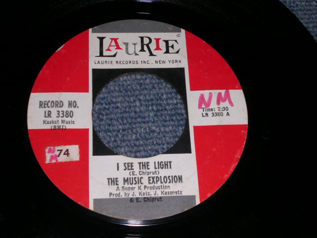 画像: THE MUSIC EXPLOSION - LITTLE BIT O'SOUL ( 1st Single on LAURIE ) / 1967 US ORIGINAL 7"45 Single Writing on LABEL 
