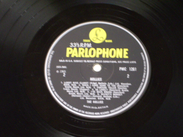 画像: THE HOLLIES - HOLLIES  / 1965 UK ORIGINAL "YELLOW PARLOPHONE" MONO  LP 