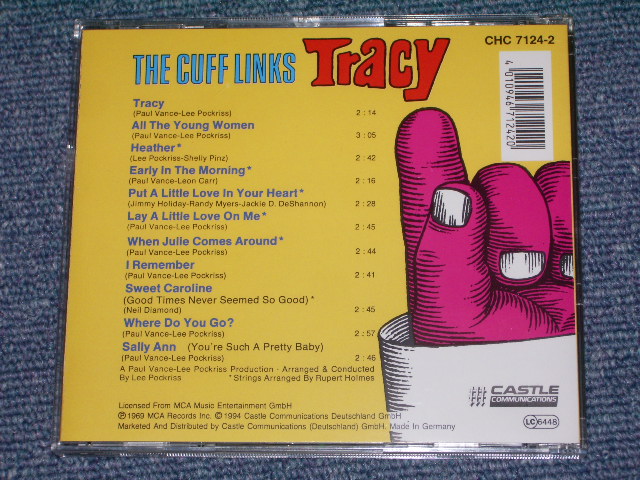 画像: THE CUFF LINKS - TRACY (FAMOUS SOFT ROCK) (Ex++/Ex+++ Looks:Ex++) / 1970 GERMANY GERMAN ORIGINAL Used LP 