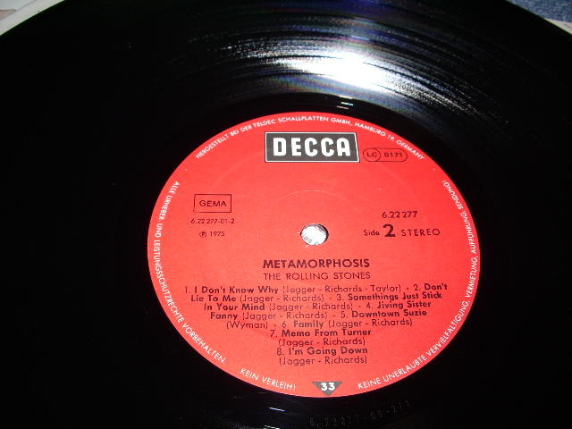 画像: ROLLING STONES. - METMORPHOSIS / 1975 WEST-GERMANY ORIGINAL LP