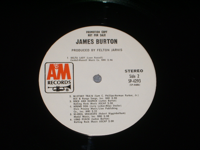 画像: JAMES BURTON - JAMES BURTON ( Ex+/MINT-)  / 1971 US ORIGINAL "WHITE LABEL PROMO" Used LP 