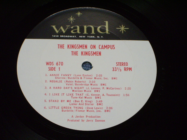 画像: THE KINGSMEN - ON CAMPUS   / 1965 US ORIGINAL STEREO  LP 