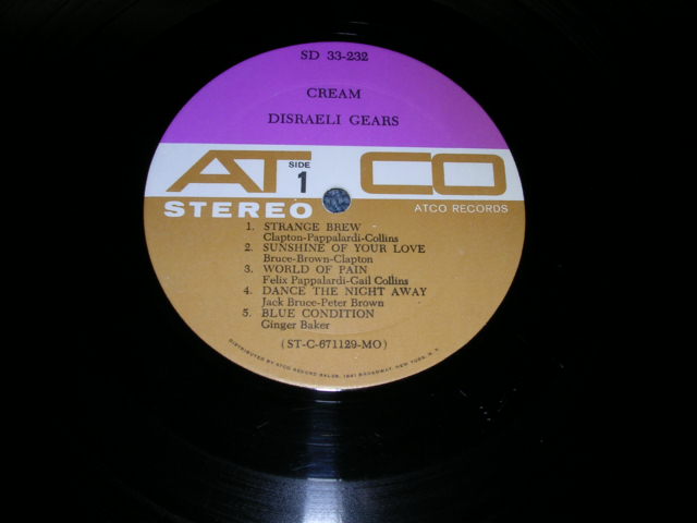 画像: CREAM - DISRAELI GEARS / 1967 US ORIGINAL STEREO LP Wth ORIGINAL SHRINK WRAP   