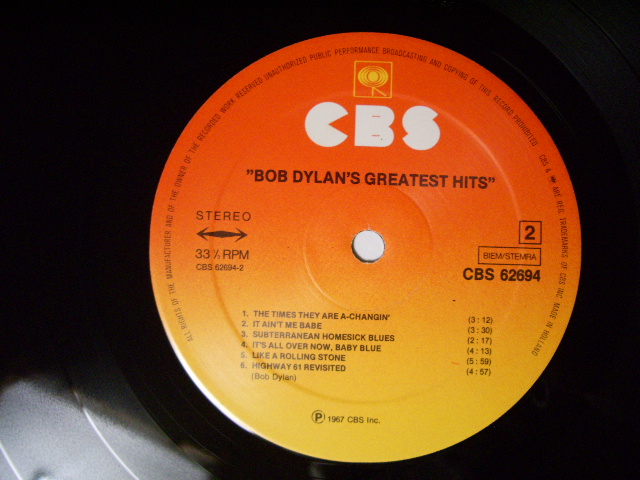 画像: BOB DYLAN - GREATEST HITS  /  HOLLAND 2nd Press ? LP 