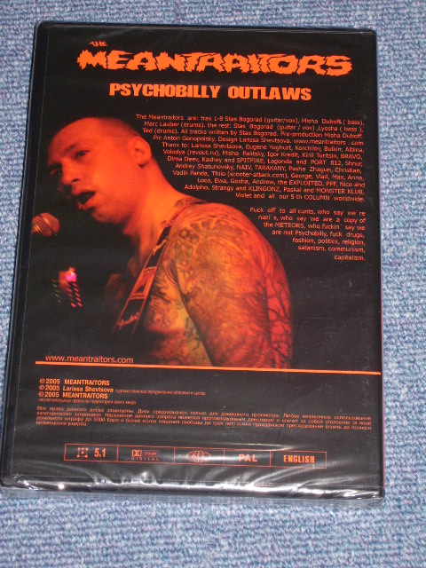 画像: THE MEANTRAITORS - PSYCHOBILLY OUTLAWS / 2005 EUROPE BRAND NEW SEALED DVD 