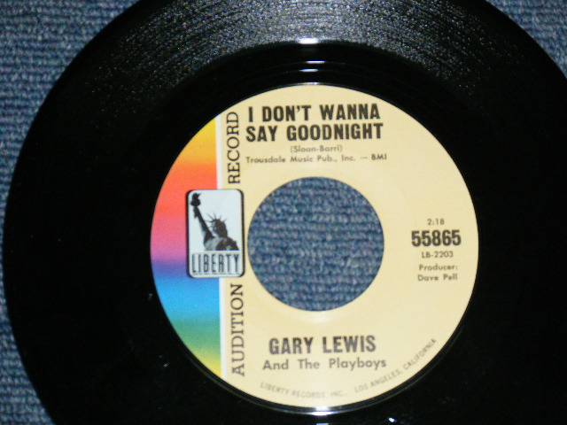 画像: GARY LEWIS & THE PLAYBOYS - SURE GONNA MISS HER ( Ex+/MINT- ) /1966  US ORIGINAL PROMO  7"SINGLE + PICTURE SLEEVE 