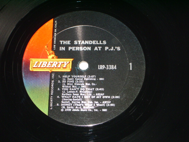 画像: THE STANDELLS - IN PERSON AT P.J'S /1964 US ORIGINAL MONO  LP 