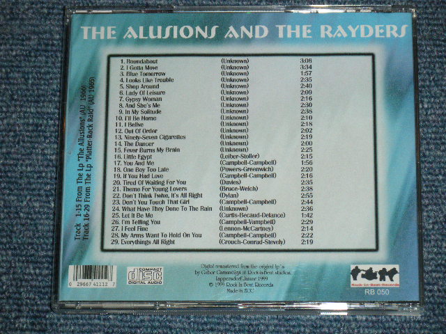 画像: THE ALLUSIONS and RAYDERS  - THE ALLUSIONS and RAYDERS ( 2ARTISTS ON ONE CD ) / GERMAN Brand New CD-R  Special Order Only Our Store