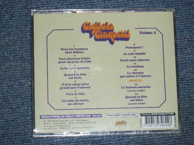 画像: GIGLIOLA CINQUETTI  -  VOLUME 2 / 2009 FRANCE  Brand New Sealed CD