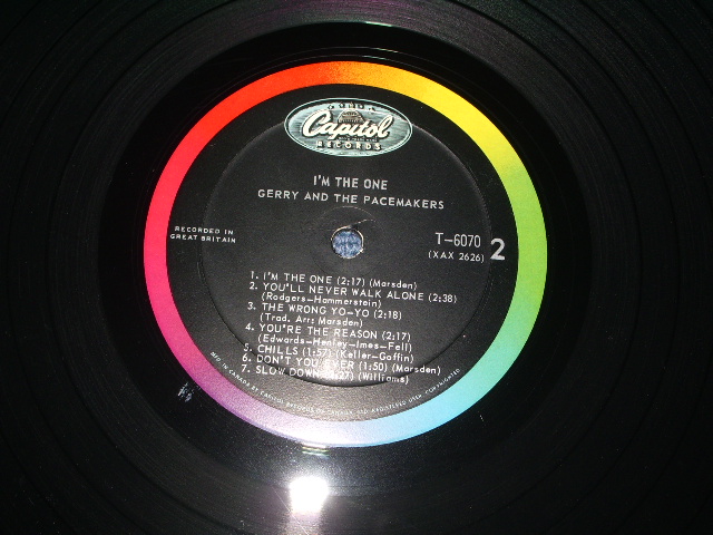 画像: GERRY AND THE PACEMAKERS - I'M THE ONE ( 1st Album) / 1963 CANADA ORIGINAL MONO  LP 