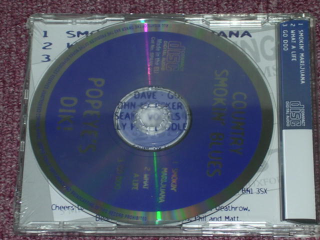 画像: COUNTRY SMOKIN' BLUES - POPEYE'S DIK! / EU SEALED 3CUT'S MAXI SINGLE CD