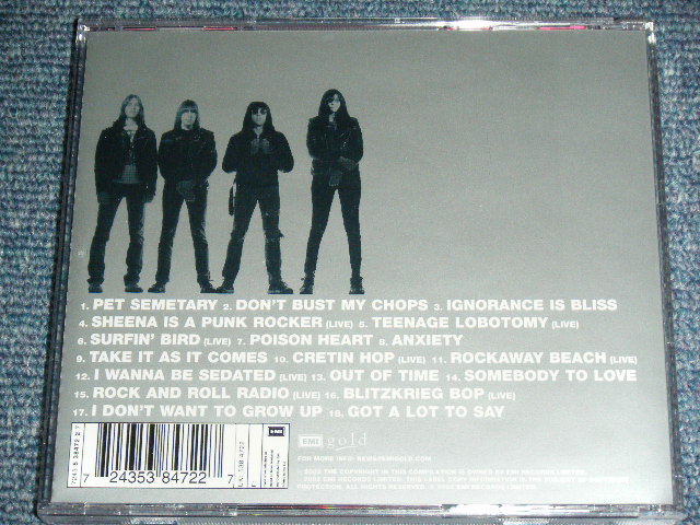 画像: RAMONES -  BEST OF CHRYSALIS YEARS / 2002 EU ORIGINAL Brand New CD 