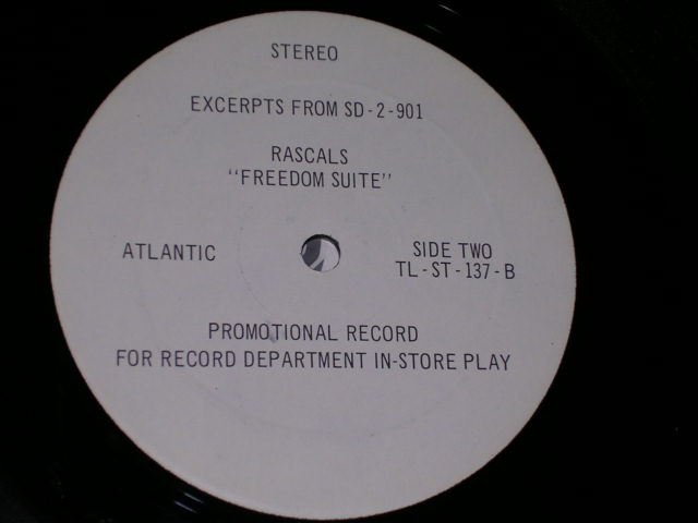 画像: THE RASCALS - FREEDOM SUITE / 1969 US PROMO ONLY  LP 