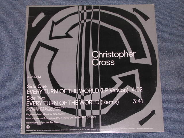 画像1: CHRISTPHER CROSS - EVERY TURN OF THE WORLD ( PROMO ONLY 12" ) / 1985 US ORIGINAL 12"