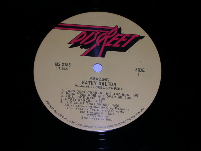 画像: KATHY DALTON - AMAZING  / 1973 US ORIGINAL LP 