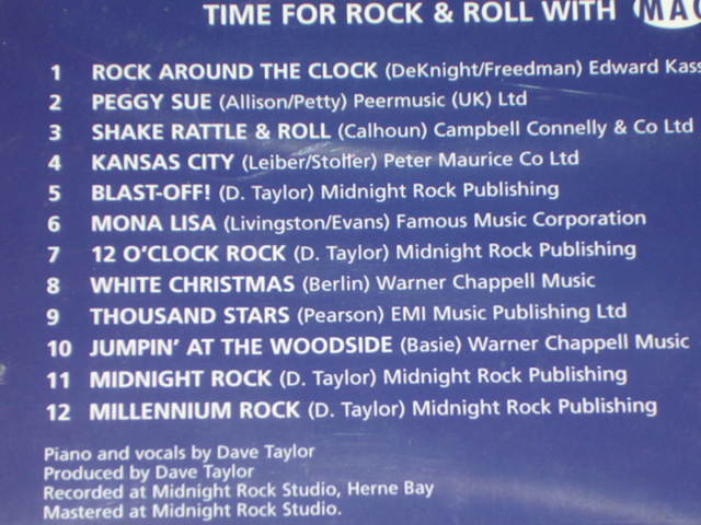 画像: DAVE TAYLOR - TIME FOR ROCK&ROLL WITH / 1999 UK ORIGINAL Brand New SEALED CD 