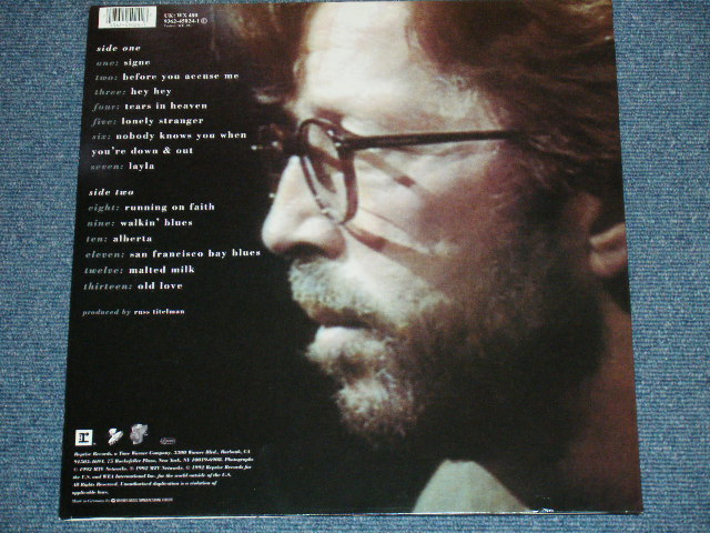 画像: ERIC CLAPTON - UNPLUGGED   / 1992  GERMAN  ORIGINAL BRAND NEW DEAD STOCK LP