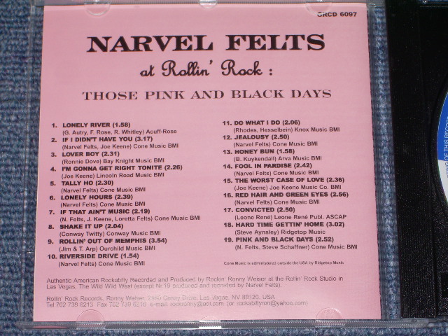 画像: NARVEL FELTS - AT ROLLIN' ROCK / 1999 FINLAND Brand New CD  