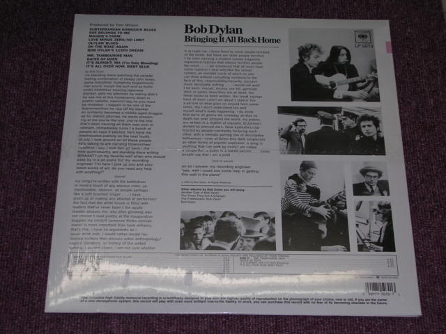 画像: BOB DYLAN - BRINGING IT ALL BACK HOME / US REISSUE LIMITED "180 Gram" "BRAND NEW SEALED" LP
