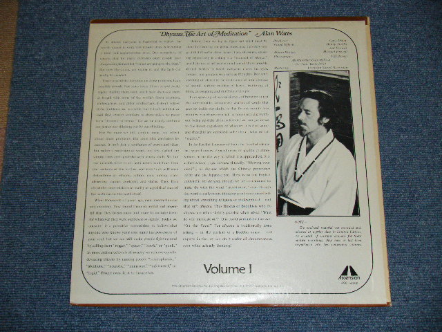 画像: ALAN WATTS - DHYANA, THE ART OF MEDITATION ( Produced by GARY USHER / TALK SHOW ) / 1969 US ORIGINAL LP  