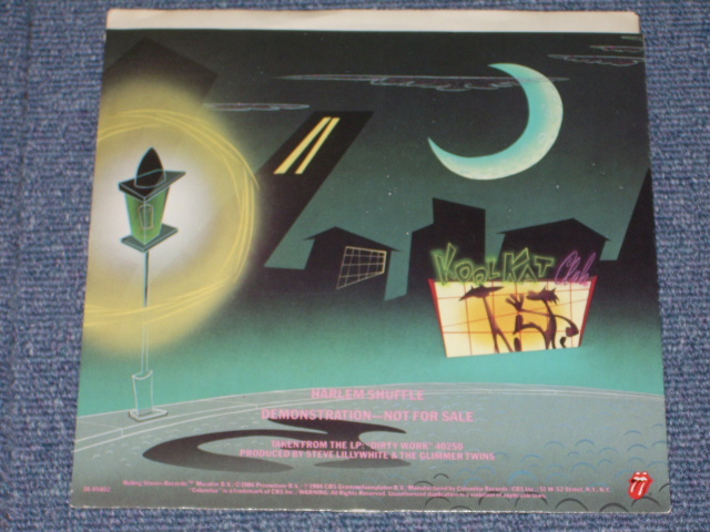 画像: ROLLING STONES - HARLEM SHUFFLE ( PROMO ONLY SAME FLIP ) / 1986 US ORIGINAL PROMO ONLY SAME FLIP 7"Single  with PICTURE SLEEVE 