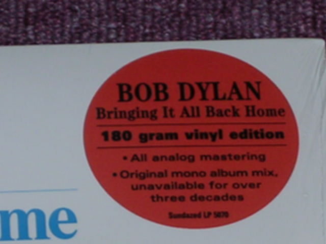 画像: BOB DYLAN - BRINGING IT ALL BACK HOME / US REISSUE LIMITED "180 Gram" "BRAND NEW SEALED" LP