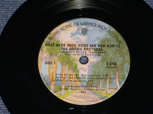 画像: THE DOOBIE BROTHERS - WHAT WERE ONCE VICES ARE NOW HABITS ( JUKE BOX EP )  / 1974 US ORIGINAL  7"EP With PICTURE SLEEVE