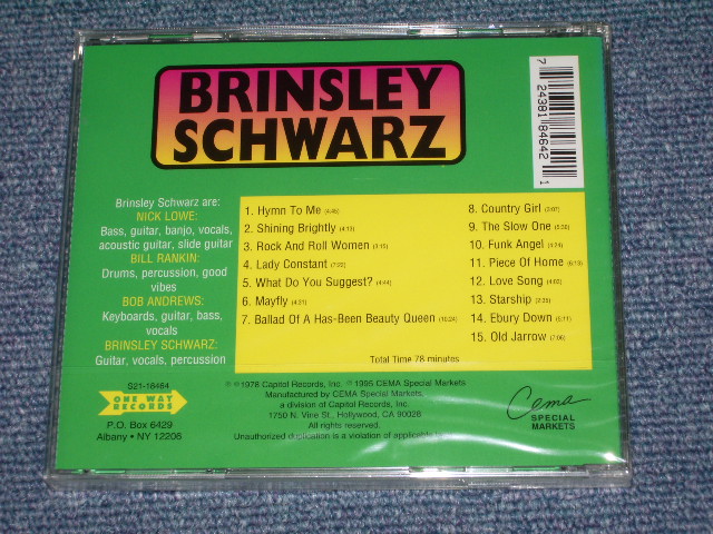 画像: BRINSLEY SCHWARZ - BRINSLEY SCHWARZ ( 2 IN 1 )  / 1995 US ORIGINAL BRAND NEW SEALED CD