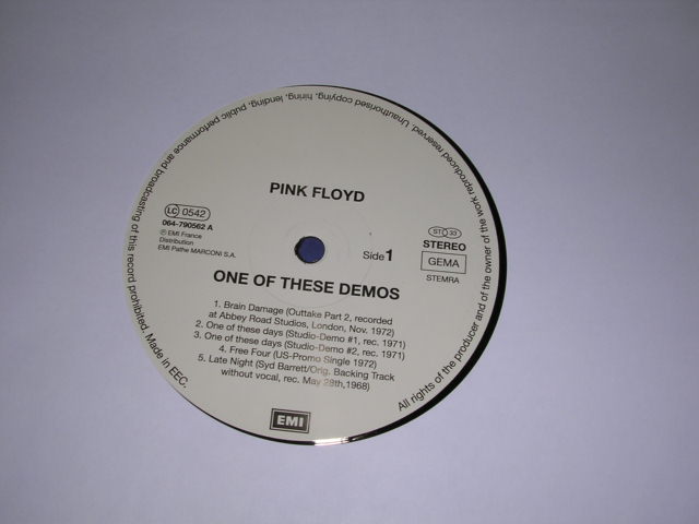 画像: PINK FLOYD - ONE OF THESE DEMOS / 2009 FRANCE Original BRAND NEW LP 