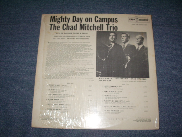 画像: THE CHAD MITCHELL TRIO (JIM MCGUINN of THE BYRDS) - MIGHTY DAYS ON CAMPUS (Ex, Ex++/Ex++ EDSP, TEAR) / 1962 US AMERICA ORIGINAL MONO Used LP 