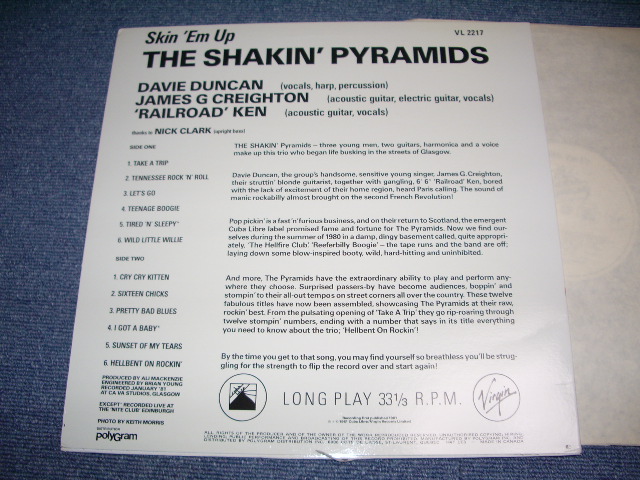 画像: SHAKIN' PYRAMIDS - SKIN 'EM UP ( MINT/MINT-) / 1981 CANADA ORIGINAL Used LP 