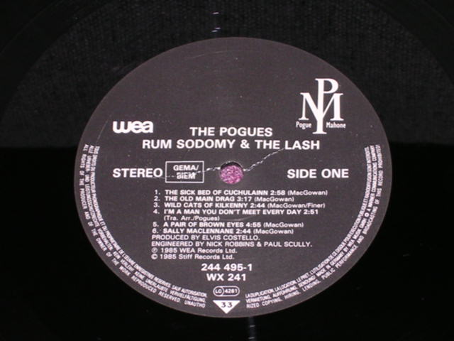 画像: THE POGUES - RUM SODOMY AND THE LASH / GERMAN ORIGINAL LP 