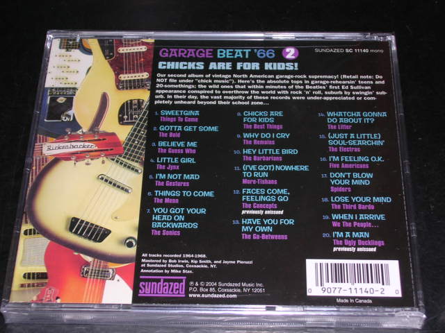画像: V.A. - GARAGE BEAT '66 Vol.2  CHICKSB ARE FOR KIDS   / 2004 US AMERICA Brand New SEALED CD 