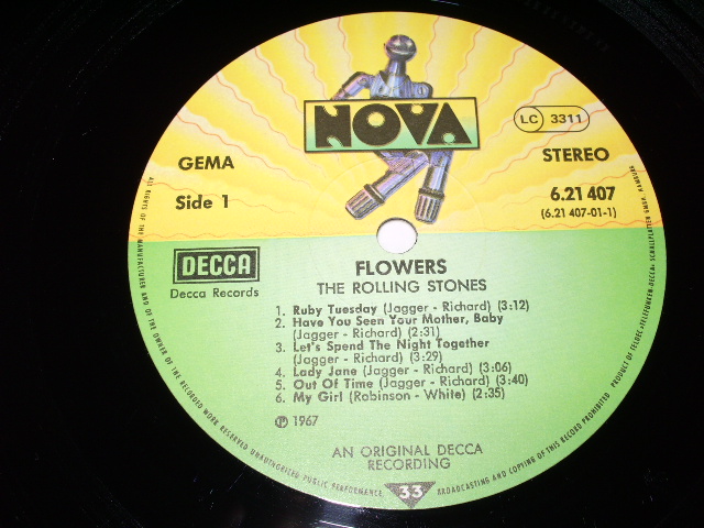 画像: ROLLING STONES - FLOWERS / 1970s WEST GERMANY REISSUE  LP 