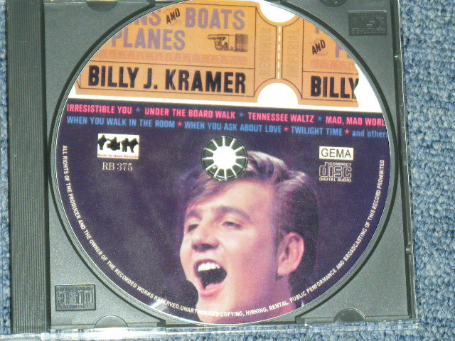 画像:  BILLY J. KRAMER with THE DAKOTAS  -TRAIN AND BOATS / GERMAN Brand New CD-R 